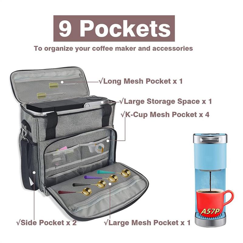 Coffee Maker Travel Tote Single Serves Coffee Maker Bag For Keurig Coffee Machine Bag
