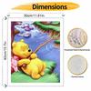 Disney Winnie the Pooh Oil Painting Art Handmade Diy Painting Home Decoration Gift