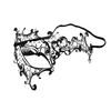 Elegant Metal Diamond Mask Masquerade Couple Halloween Party Women Accessory