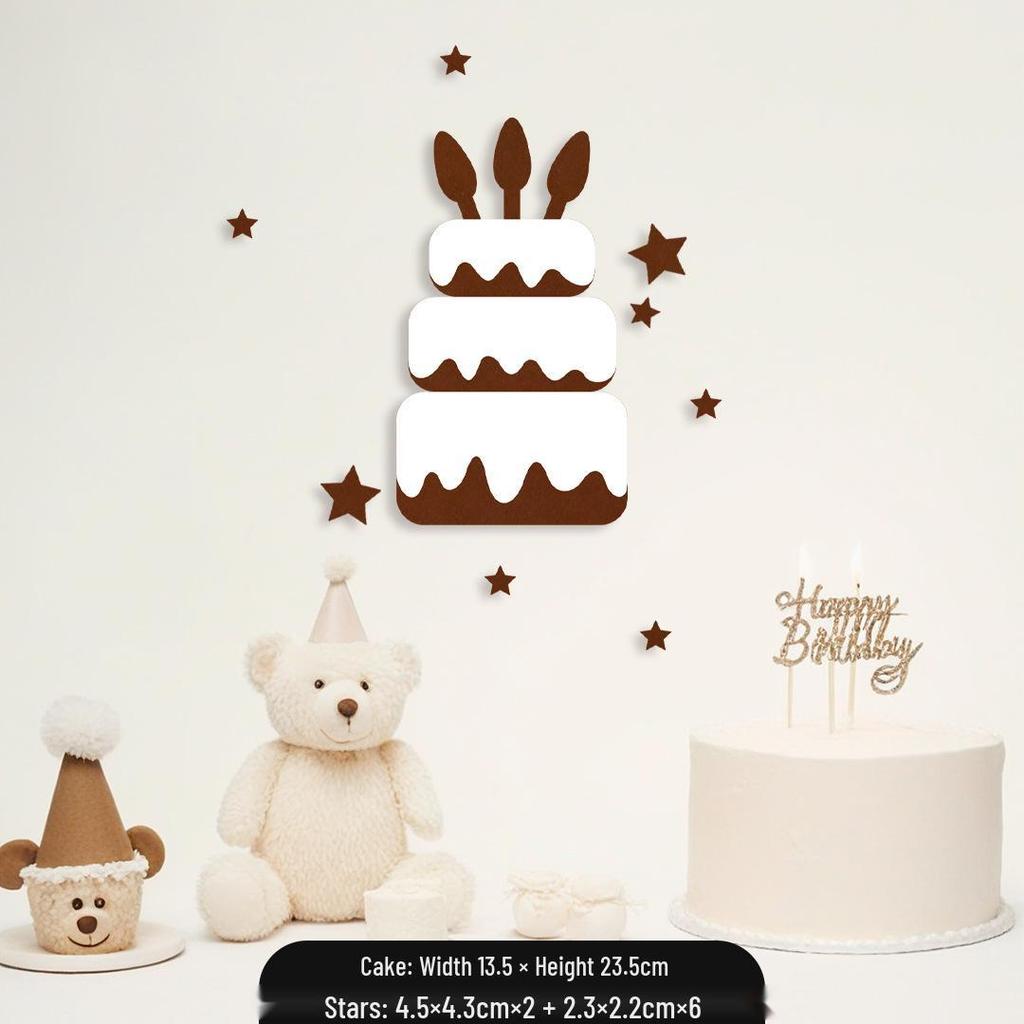 Coffee Forest Style Birthday Letters & Numbers Decoration for Kids' First Birthday Photoshoot