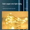 Wasserdichte Solar-Kupferdraht-Lichterketten für den Außenbereich für Landschaftsgestaltung und Feste