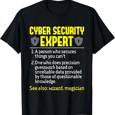 Expert na kybernetickú bezpečnosť - Sieťová podpora Hacker Programátor Tričko