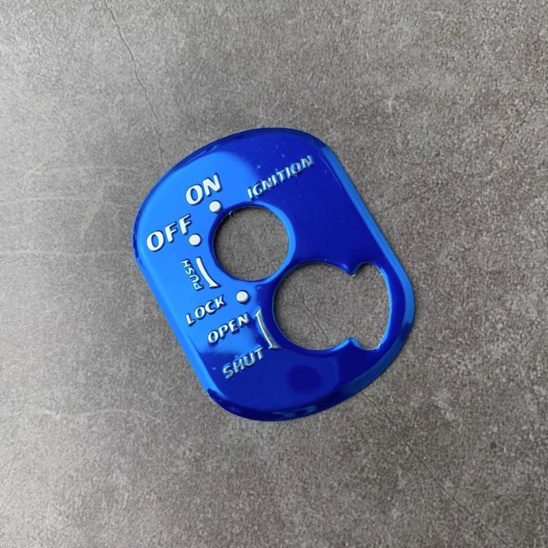 Copertura Protettiva per Blocchetto di Accensione Moto Adesivo Decorativo con Serratura a Chiave in Metallo Superficie Resistente all'Usura per Modifica Moto da Cross Atv