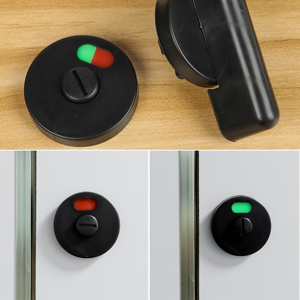 Bolt WC  Lock Plastic Toilet Lock Universal Bathroom Door Lock  Bathroom Indicator