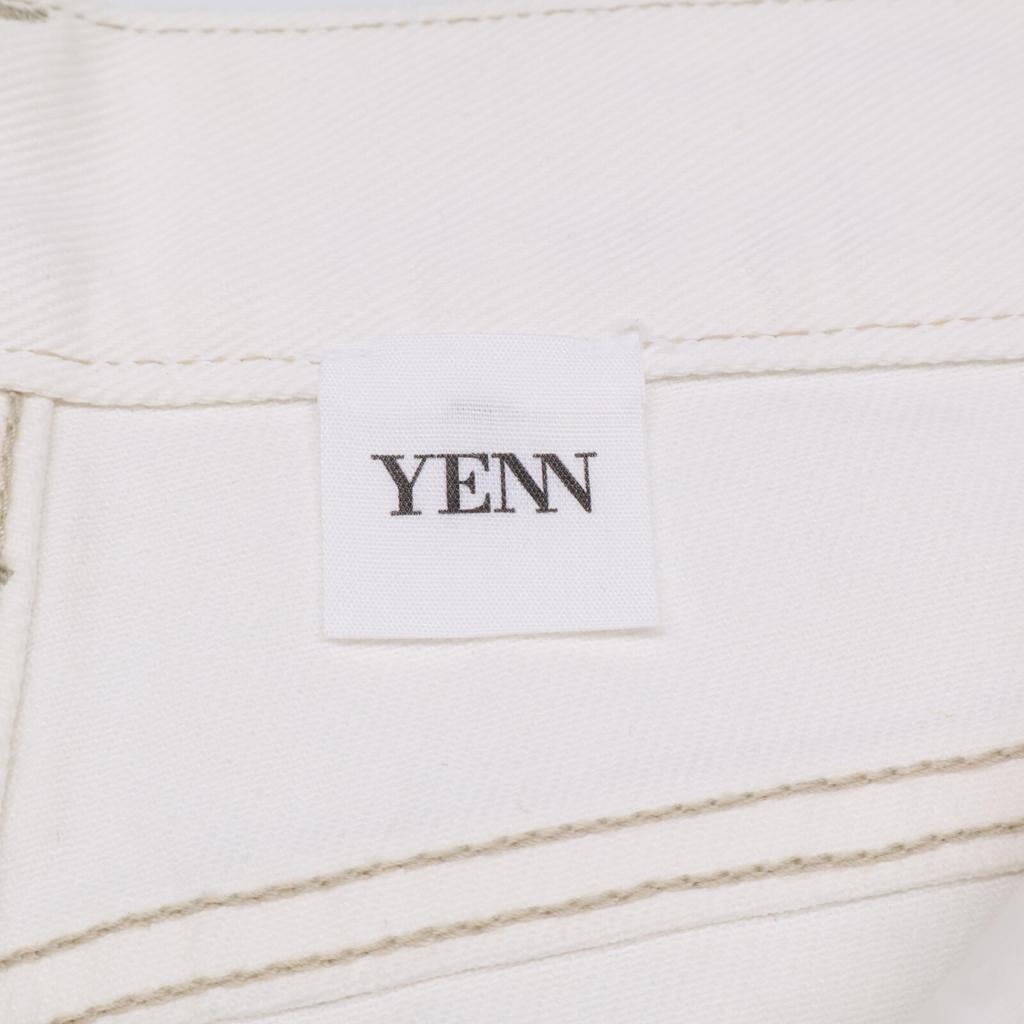 YENN Y232-31021-2QU White high rise tuck wide pants Bottoms 40 whiteUsed