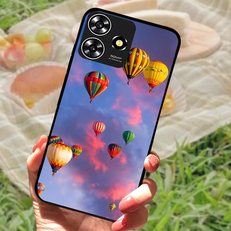 Für ZTE Blade V50 Smart Case Hülle Silikon Weich Marmor Schwarz Bumper Funda Coque für ZTE V50 Design 4G Schutz V50Smart