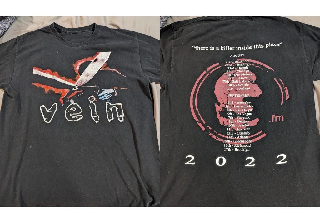 Rare Vein.fm Band Tour 2022 T-shirt
