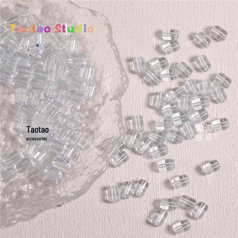 Цветные прозрачные цилиндрические бусины-разделители для изготовления украшений ручной работы и плетения Standard