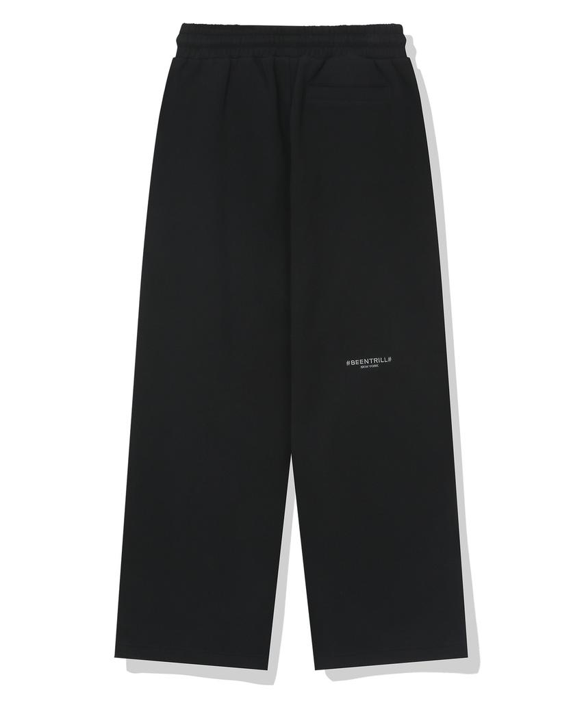 BEENTRILL Essential Hashtag Logo Fleece-Lined Sweatpants (Black)