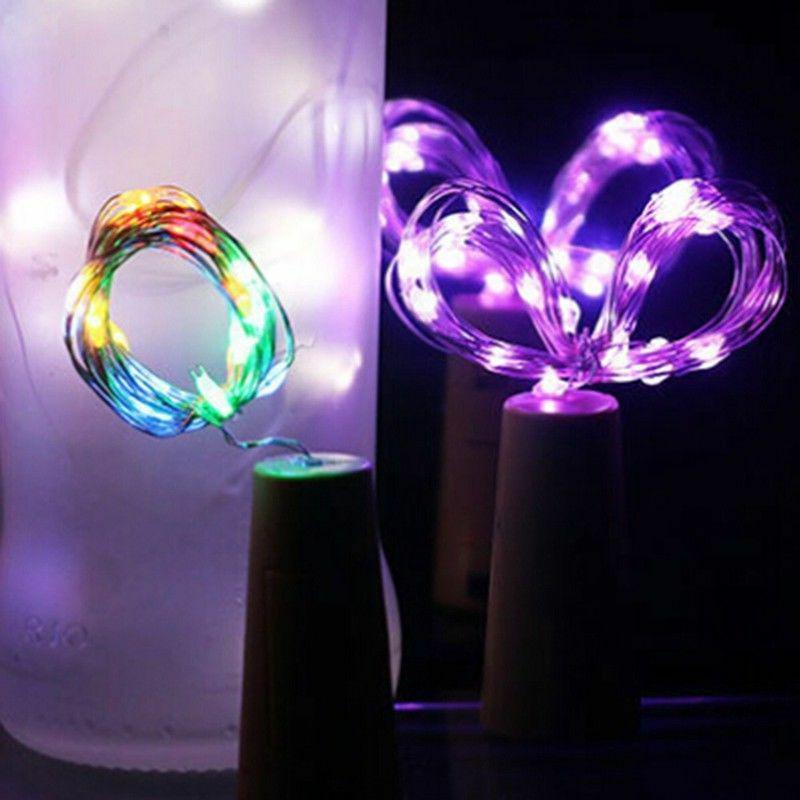 20LED Wine Bottle Cork Shaped String Fairy Lights Night Lamp Faddish Battery ZKStar WBL