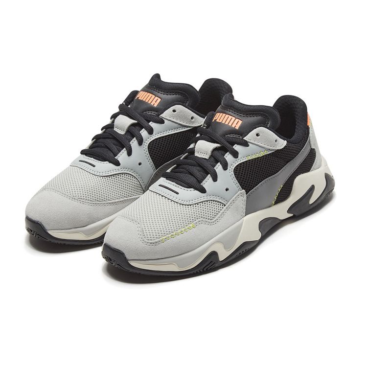 Puma Storm Stitching Lace-Up Sports Shock Absorbing Waterproof Low-Top Casual Shoes Unisex sneaker Cement-Gray 372274-03