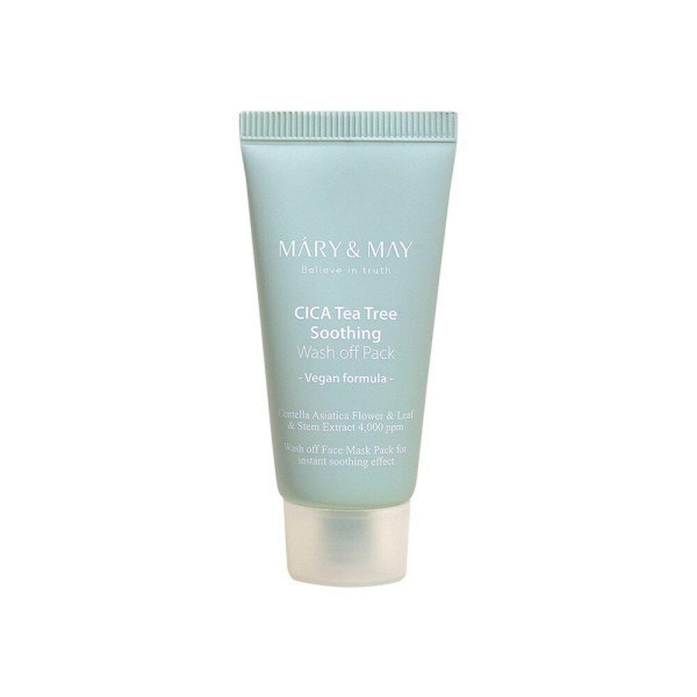 

Mary&May Vegan Cica Tea Tree Успокаивающая смываемая маска 30 г (тип трубки)