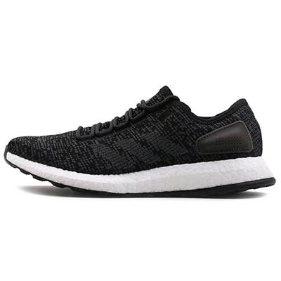 Pure Boost 2017 Slip Resistant Lightweight Non Slip Lightweight Low Top Casual Running Shoes Unisex Black White S77190