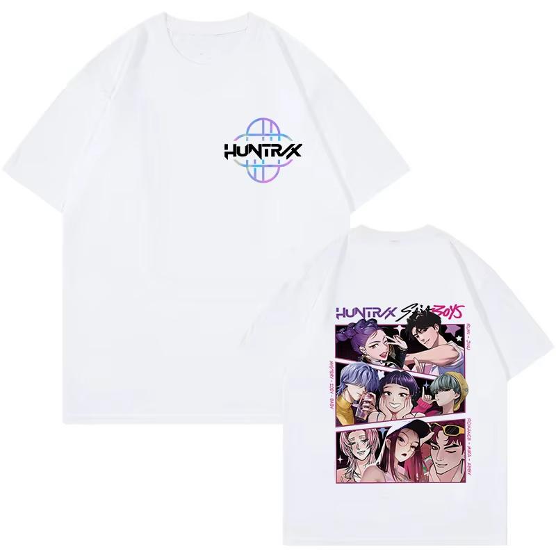 Kpop Demon Hunters Cotton Shirt Huntrix Mira Rumi Zoey Derpy Tiger Tees Gift for Men Women Saja Boys Fans Clothes Trending Tops