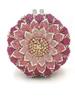 Gold/Yellow Sunflower Clutch Crystal Round Evening Bags Women Wedding Purse Bridal Bags Party Dazzling Diamond Handbags Minaudie