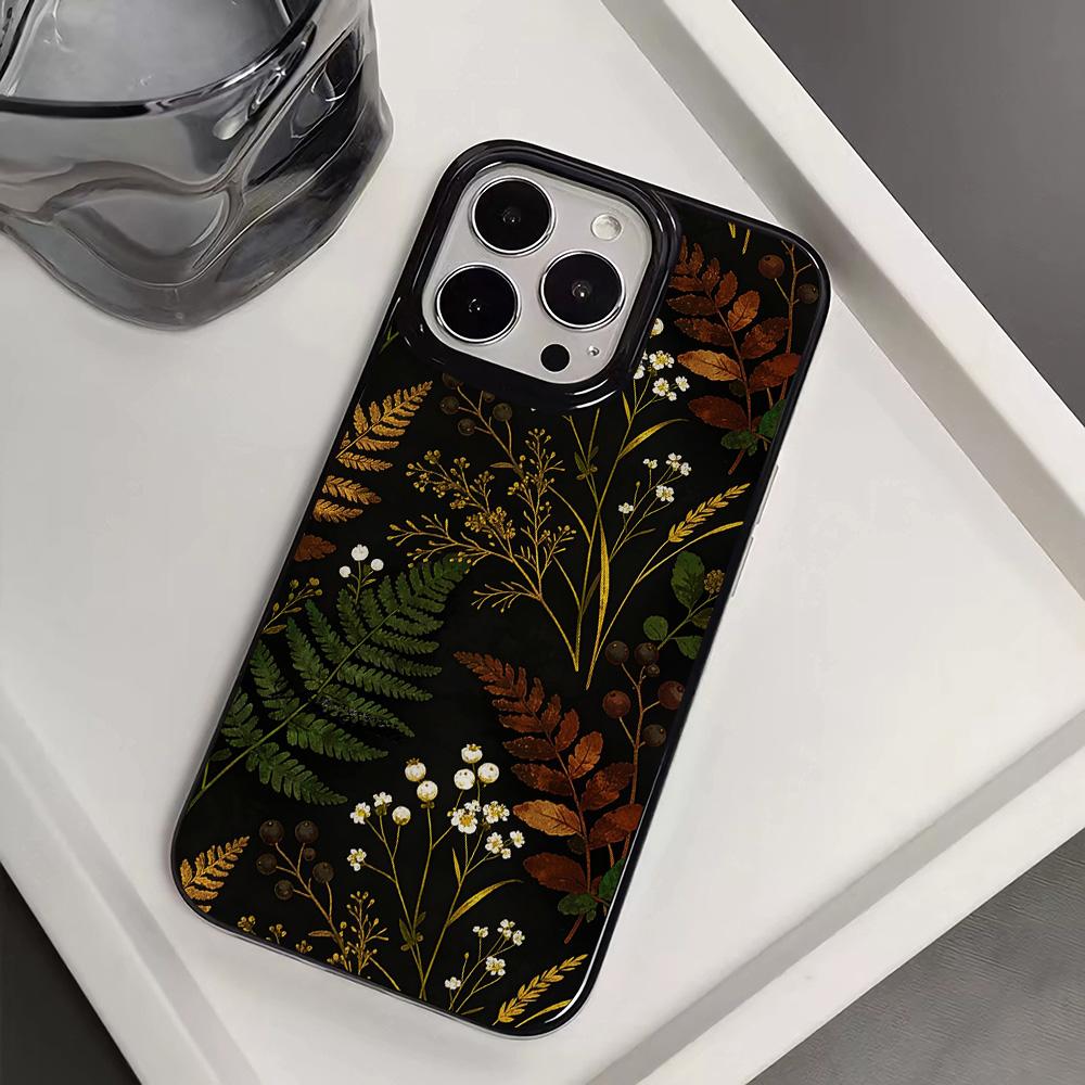 Full Screen Of Flowers And Plants Phone Case For IPhone 16 14 15 Plus 11 12 13 17 Pro Max Case Air Soft Shockproof Cases Coque