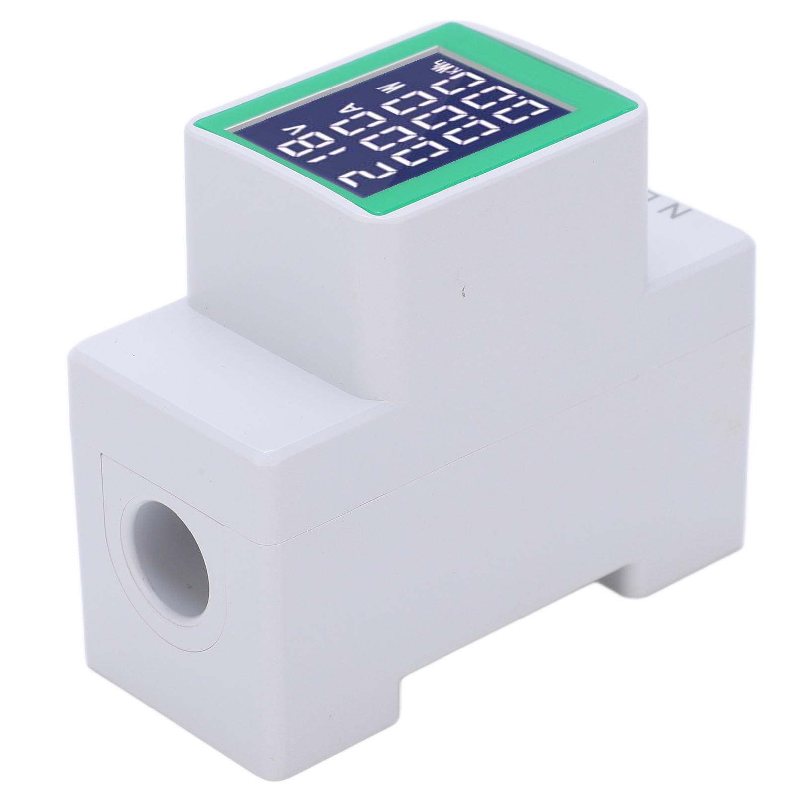 

PZEM008 LCD Digital Display Ammeter Voltmeter Multifunctional Rail Wattmeter AC 50300V