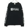 EVANGELION Cotton Logo Print Long Sleeve T-shirt M Black Men's Used
