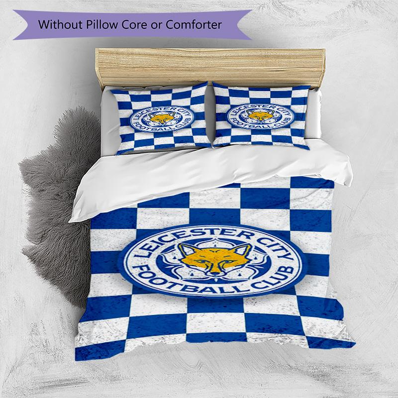 City Football Club Printed Pattern Duvet Cover Set – includes 1 duvet cover and 2 matching pillowcases Bedroom decor Christmas gifts