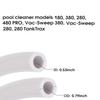 Swimming Pool Replacement Hose 10ft Pool Cleaner Hose Pool Feed Hose Pool Cleaner Part for 280 380 180 D45 Cleaners
