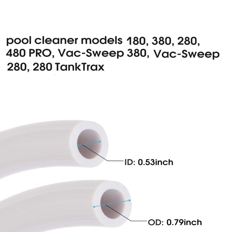 Swimming Pool Replacement Hose 10ft Pool Cleaner Hose Pool Feed Hose Pool Cleaner Part for 280 380 180 D45 Cleaners