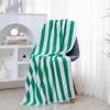 21-strand A-grade Soft White Cotton Striped Bath Towel - 6-layer Baby & Foot Bath Towel