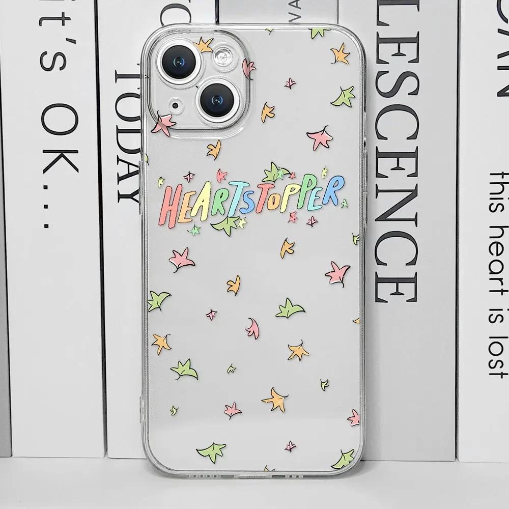 

Heartstopper Phone Case for IPhone 16 15 14 11 12 13 Pro Max XS SE2 7 8 15Plus Charlie Nick Transparent Silicone Soft Back Cover For iPhone 14 ProMax