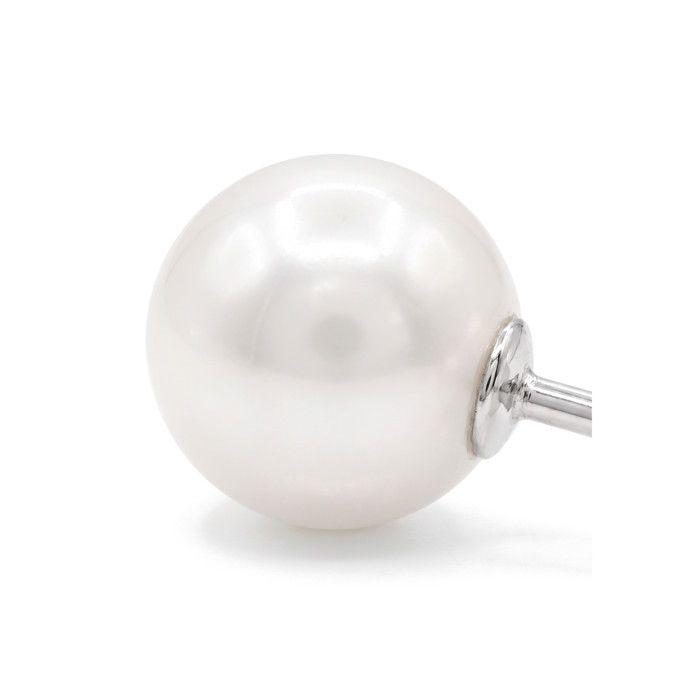 Earrings - PEARLS & COLORS - Pearls & Colors - Freshwater Pearl 8-9 Mm - 9 Ct White Gold - AAA+ Quality