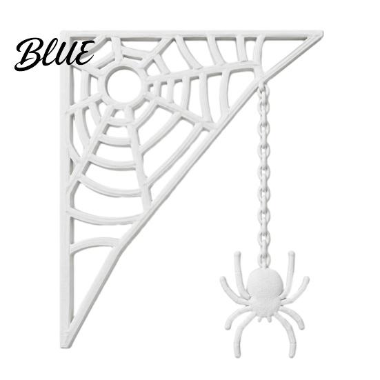 Scary Party Supplies 3D Printed Spider Web Door Corner Decoration for Halloween Party Upside-down Figurine Spooky Upside Down Wall Decor Lightweight