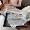 Retro Women's Lace Scarf Korean Version Female Headscarf Versatile Silk Headband