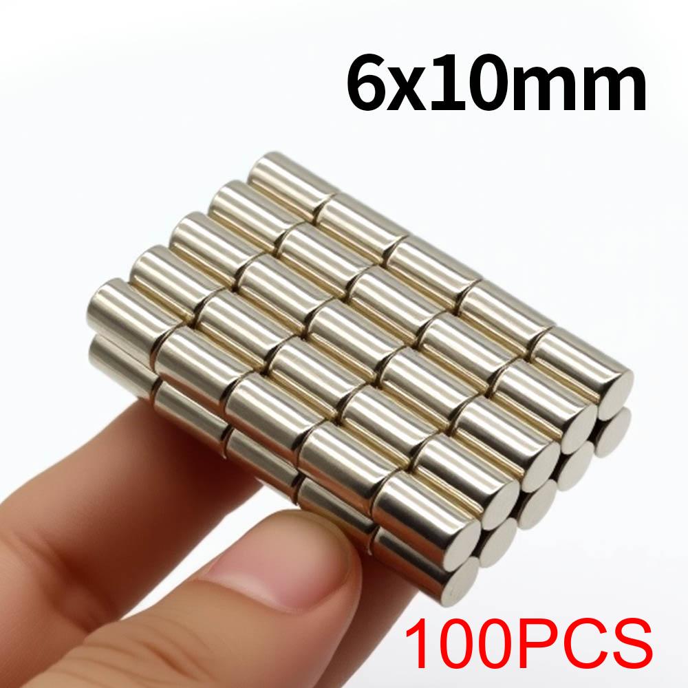 6x10mm Super Strong Neodymium Magnet N35 NdfeB Permanent Magnetic Imanes Round Powerful Magnets Refrigerator Magnet