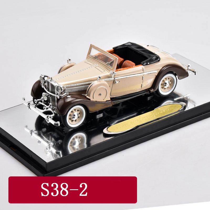 

Mercedes-Benz 770K модель автомобиля литья под давлением 1/43 сплава классическая коллекция автомобилей модель игрушки для детей подарки для мальчиков статическая