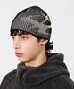 Dimiteulibeullaeg Vlad Symbol Logo Two-Tone Knit Beanie_Black