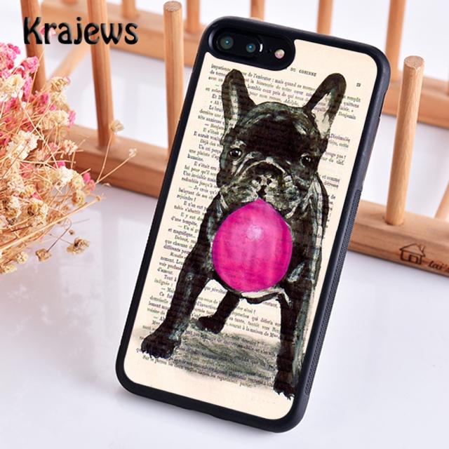 Krajews Cute Funny French Bulldog Phone Case Cover For iPhone 17 Air 16 15 14 plus 11 12 pro max coque Fundas