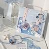 Japanese Sweet Anime Ita Bag Women Girls Badge Transparent Square Backpack Ladies Leather Cartoon Multifunctional Shoulder Bags