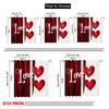 2pc  2D plane printing Curtain Fabric Love Harmony Versatile Fabric (without rod) Versatile All Perfect for Bedroom   Kitchen