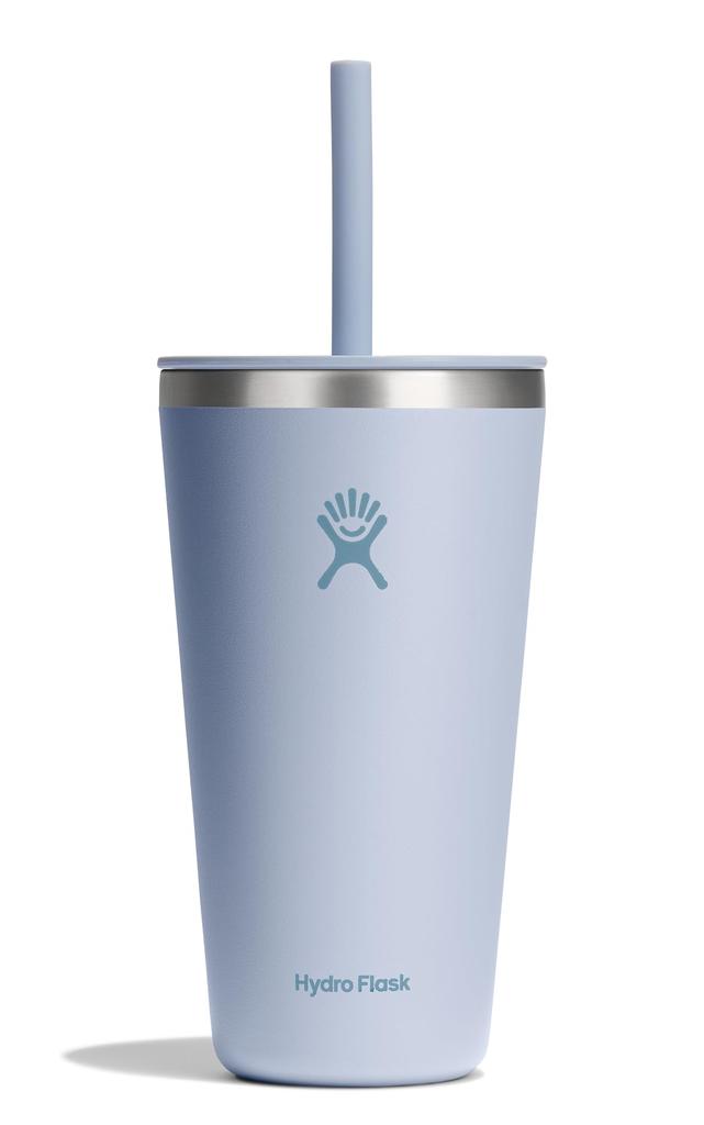 All Around Tumbler with Straw 28oz Stainless for Hot and Cold Drinks Japanese Lid, (828ml), Steel, Surf, Insulated, (Official Product)