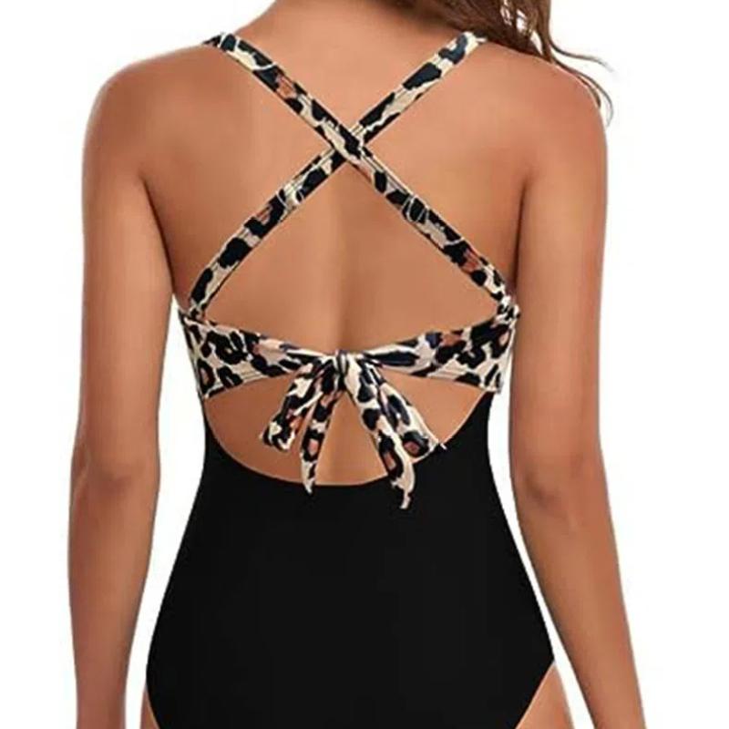 Neuer einteiliger Badeanzug mit festen Cups, ausgeschnitten, Damen, hochtailliert, Slim Fit Bikini, Bauchkontrolle, Badeanzüge, sexy ausgeschnittene Bademode