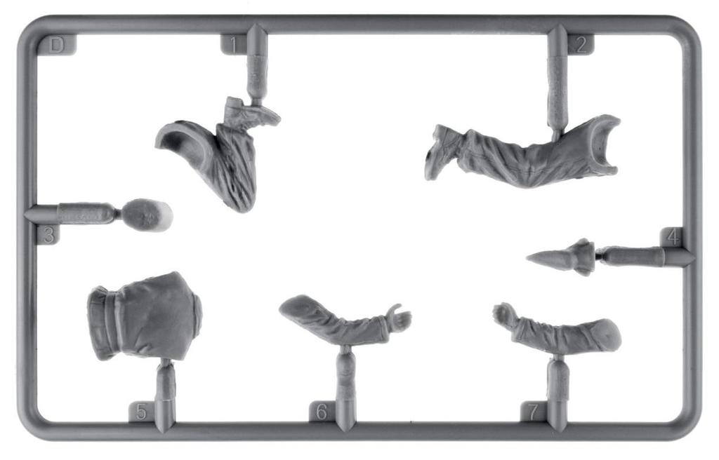 Miniart French Tank Crew 1944 Resin Head Plastic Model MA53015 1/35 (Human)