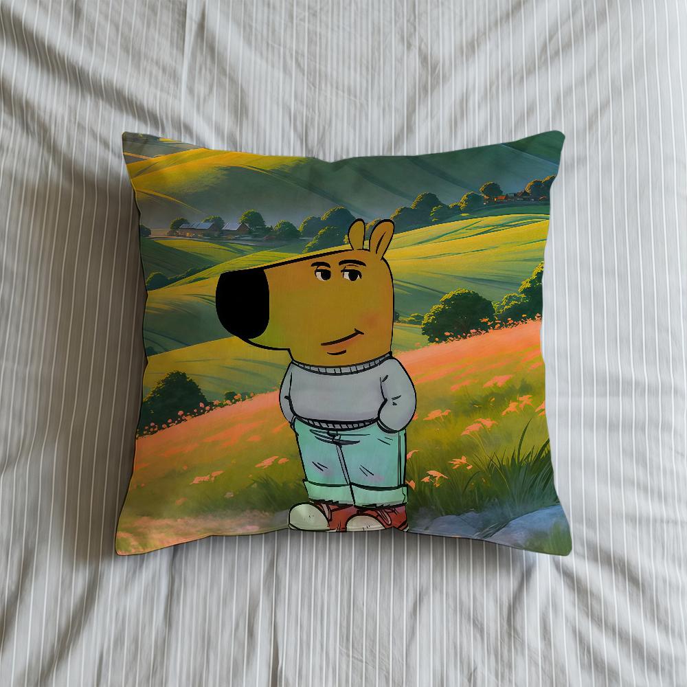 Guy Chill Cushion Cover Internet Soft Case For Meme Sofa Living Room Home Comfortable Office Decor Protective Pillow Covers