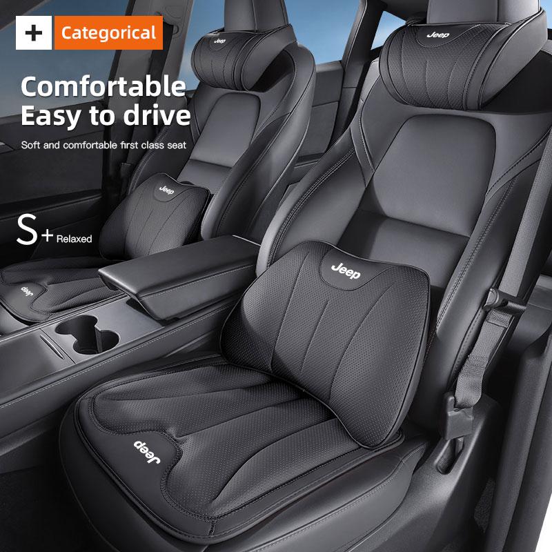 Neck Pillow Headrest Pillow Car Seat Neck Rest Accessories For Jeep Renegade Wrangler JL JK Gladiator Willys Liberty Trail Hawk