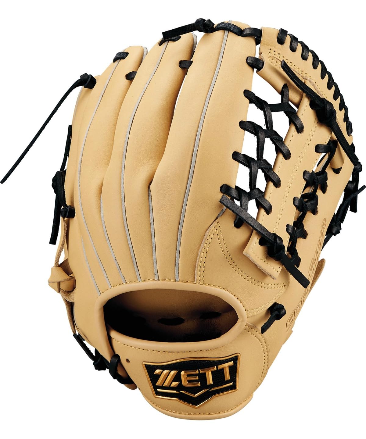 

ZETT Youth Softball Glove BJGB74540F Soft Steer All-Round Use Pastel B Black Size L