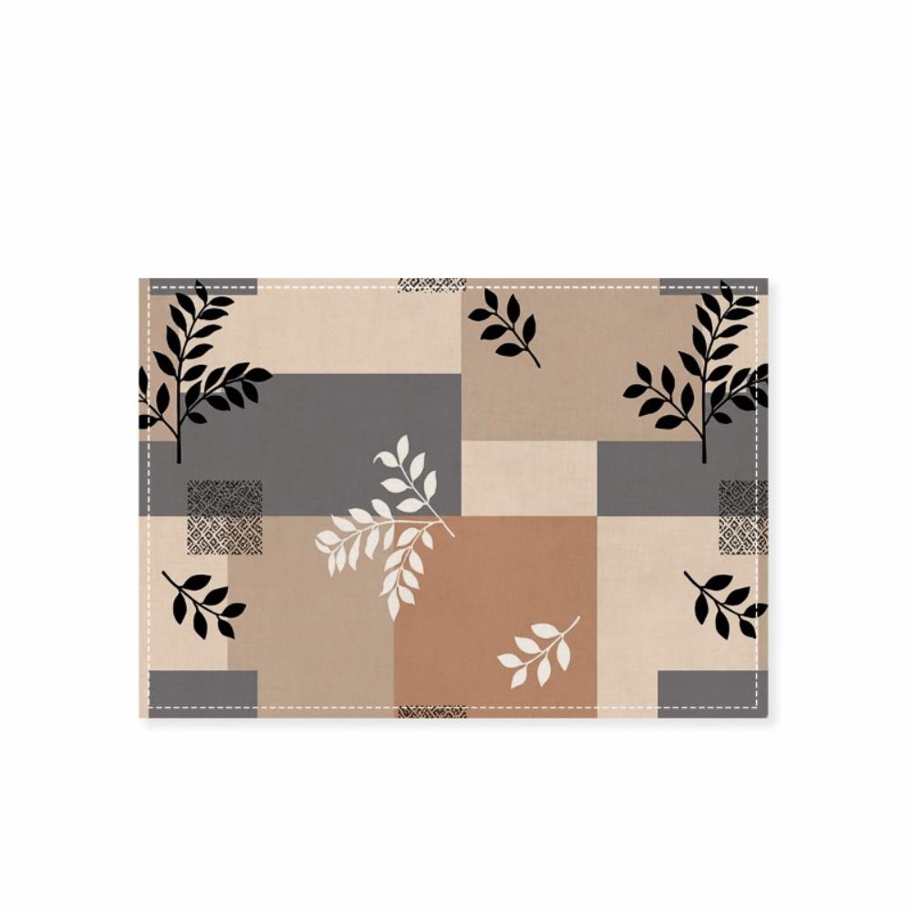 2PCS Oil-Proof Dining Table Mat Rectangular Coffee Cup Mats Washable Heat-Insulating Mat  Kitchen