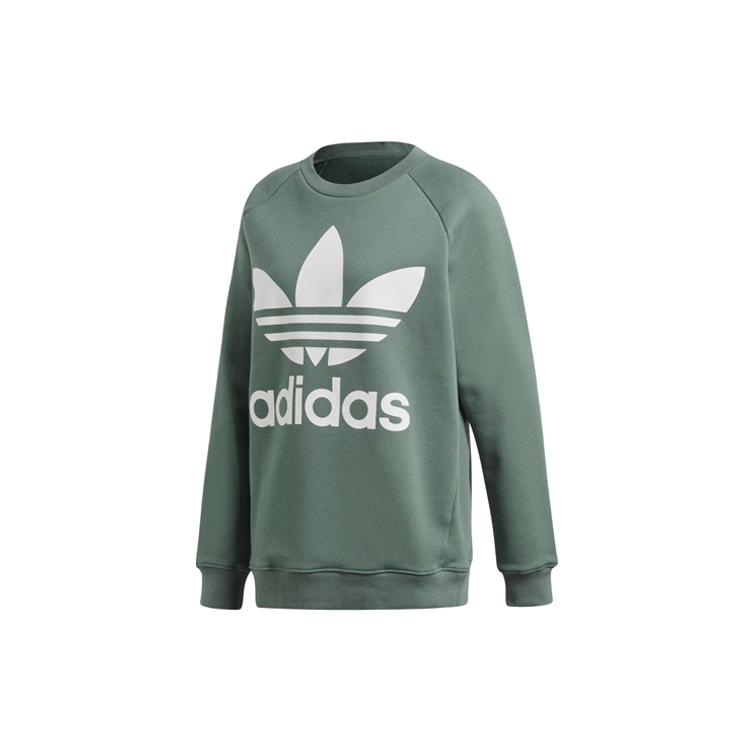 Adidas Originals Sweatshirts Women's Green Crew Neck Moderate Regular DH3128