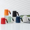 Ceramic Tea Brewing Mug with Wooden Handle, Lid, and Filter - Large Capacity Office Souvenir Cup