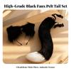 Cat Ear Headband with Tail Furry Ears Long-Lasting for Cosplayers