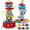 Large Size Interactive Rescue Pup Tower Toy Set - Kids Action Figures Vehicles Boys Birthday Gift