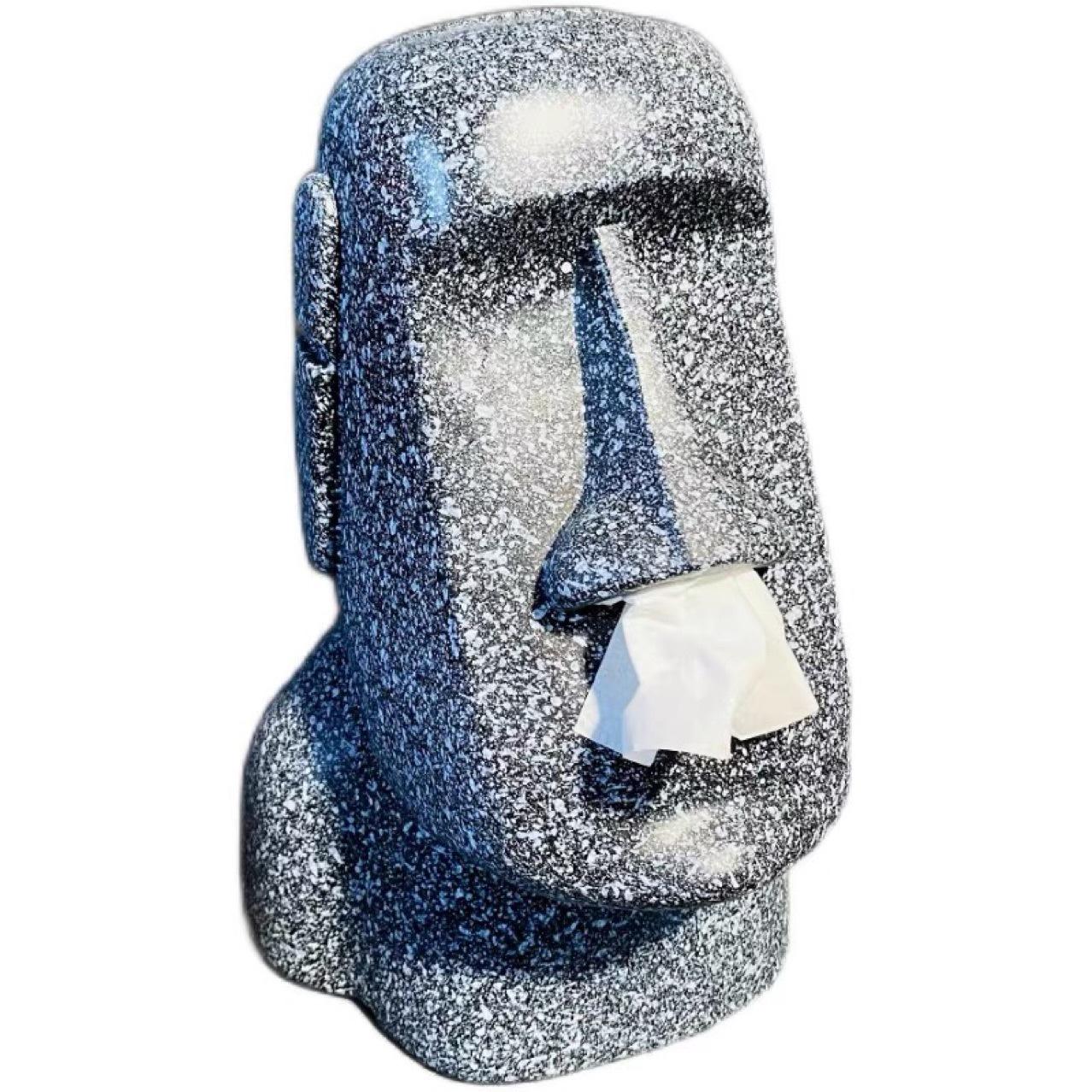 

Распродажа Крышка для коробки с салфетками Пасхальный остров Статуэтка из смолы и камня Коробка с салфетками для дома, ресторана, офиса, украшения для рукоделия