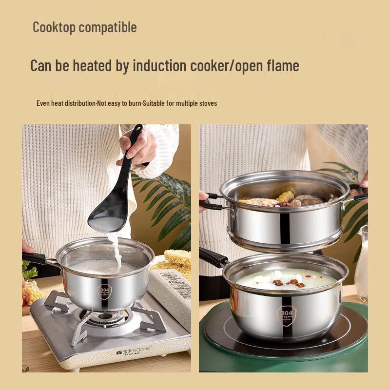 HUIHUADU 304 Stainless Steel Milk Pot