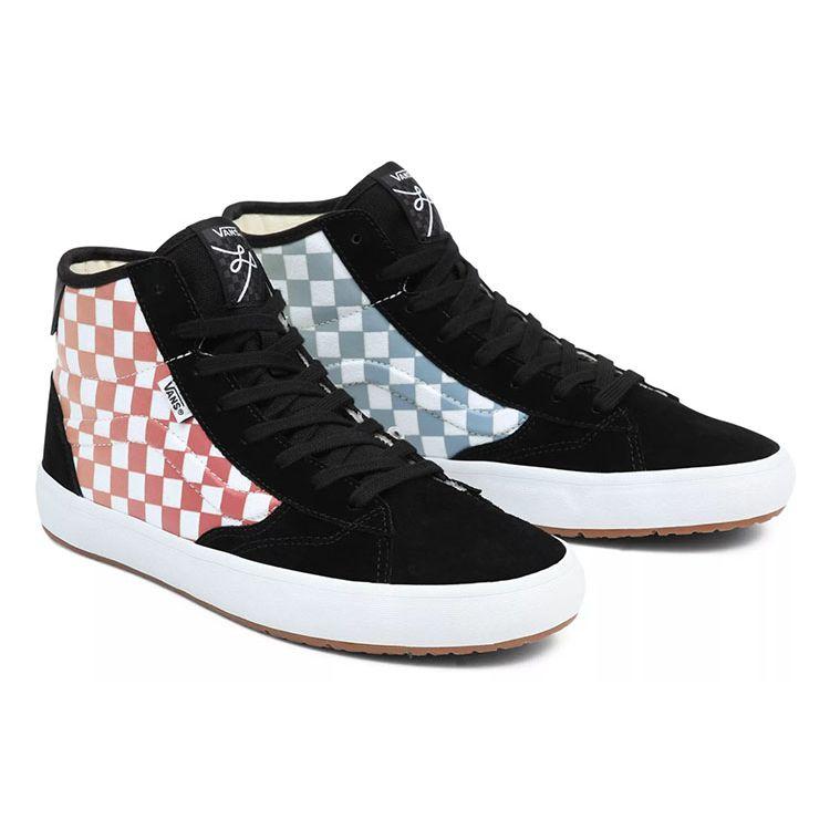 Vans The Lizzie Black Multi-Color Checkerboard Unisex Sneakers VN0A4BX1BML